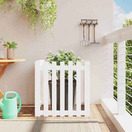 Prolenta Premium - Jardinière bois blanc 70 x 70 x 70 cm - Prolenta premium p334.6 - Image 2