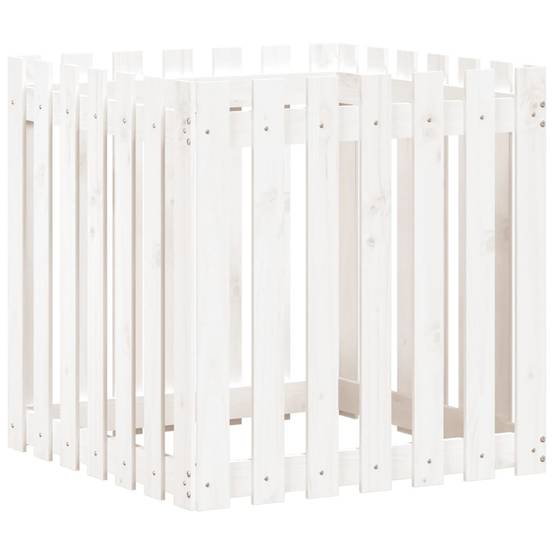 Prolenta Premium - Jardinière bois blanc 70 x 70 x 70 cm - Prolenta premium p334.6 - Image 1