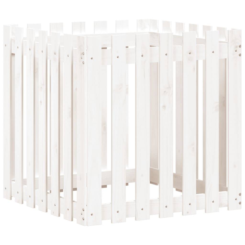 Prolenta Premium - Jardinière bois blanc  70 x 70 x 70 cm  - Prolenta premium p334.6 - Image 1