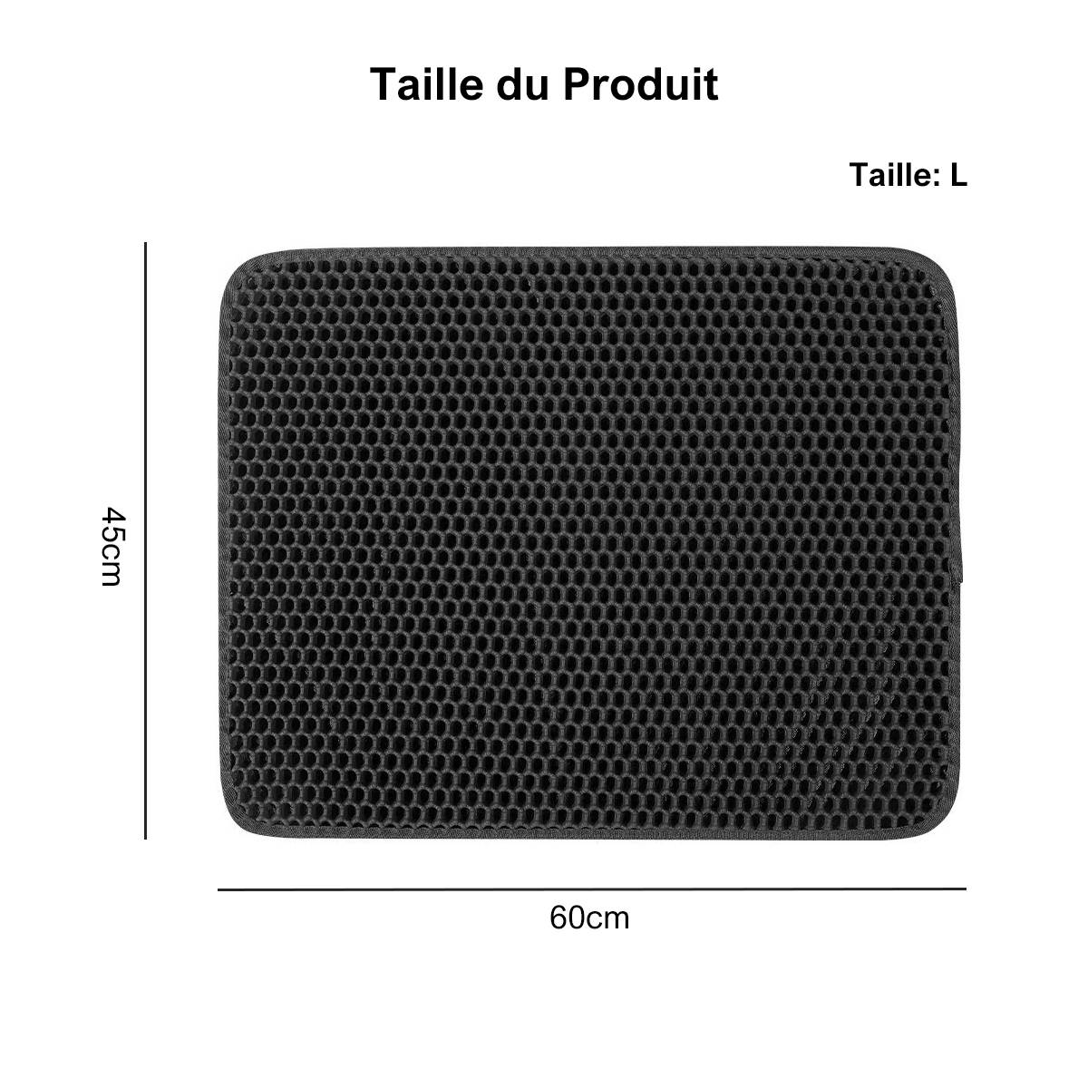 DtopbuyAge - Tapis de Litière pour Chat à Double Couche en Nid d'Abeille - Image 7