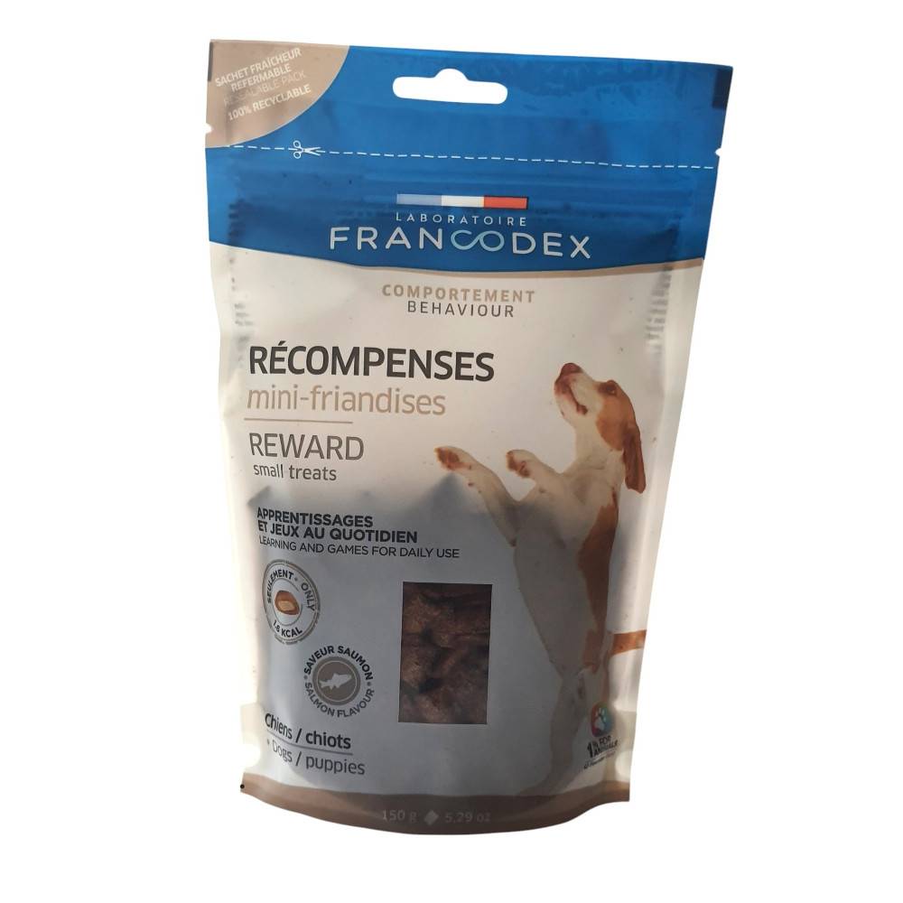 Francodex - Mini friandises récompenses saveur saumon 150 g pour chiens et chiots - Image 2