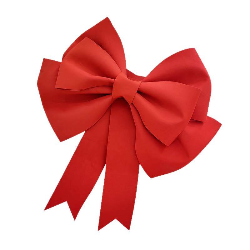 4 pcs Grandes Décorations Nœud Rouge XXL en EVA léger et durable – Déco élégante pour Noël, Mariage, Saint-Valentin, Nouvel An, Maison ou Cadeau - Image 1