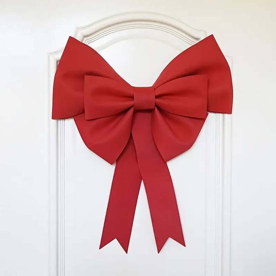 4 pcs Grandes Décorations Nœud Rouge XXL en EVA léger et durable – Déco élégante pour Noël, Mariage, Saint-Valentin, Nouvel An, Maison ou Cadeau - Image 8