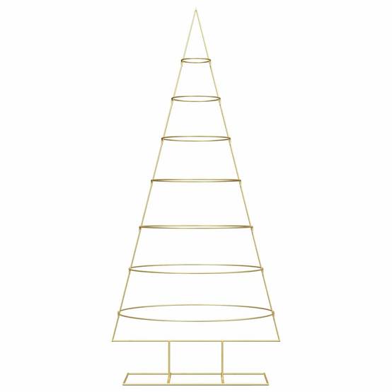 Sapin de Noël | Arbre de Noël en métal Doré 209 cm Acier peint par poudre Maison Chic - Image 5