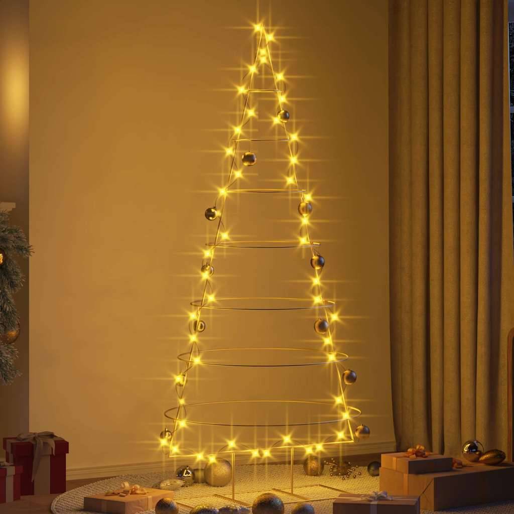 Sapin de Noël | Arbre de Noël en métal Doré 209 cm Acier peint par poudre Maison Chic - Image 4