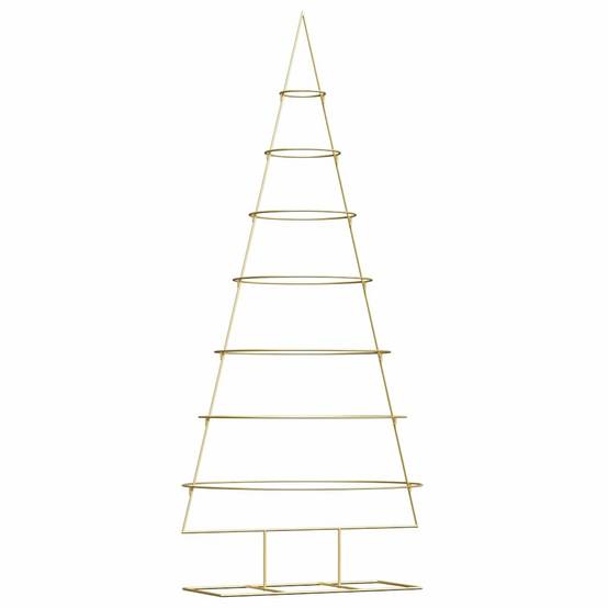 Sapin de Noël | Arbre de Noël en métal Doré 209 cm Acier peint par poudre Maison Chic - Image 1