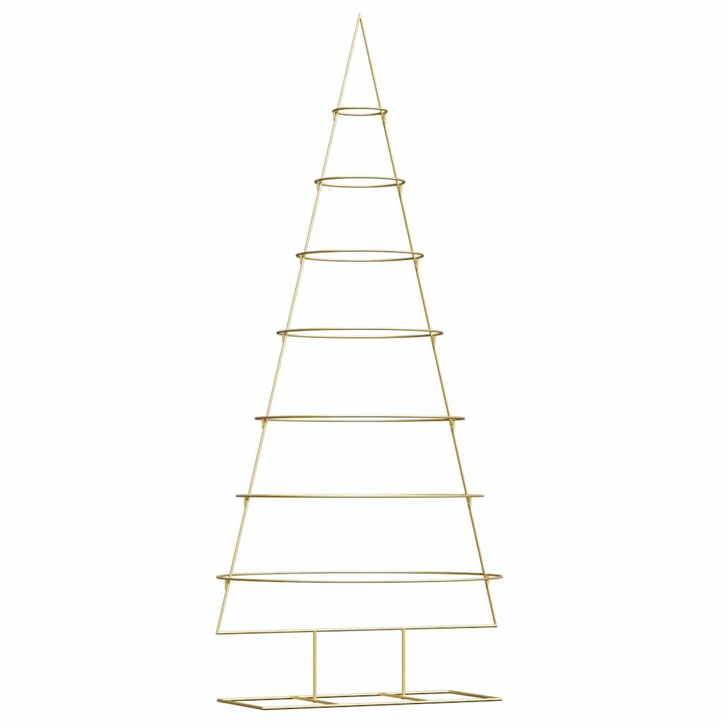Sapin de Noël | Arbre de Noël en métal Doré 209 cm Acier peint par poudre Maison Chic - Image 1
