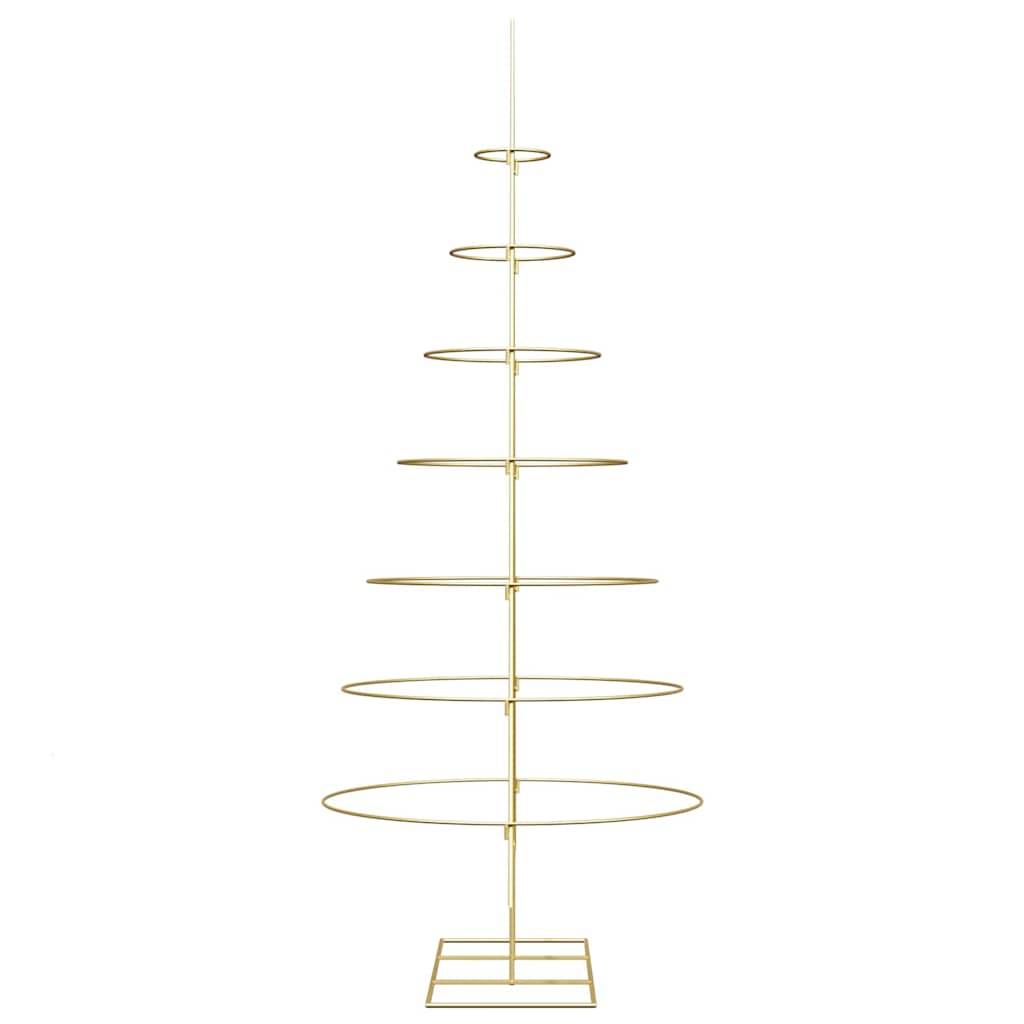 Sapin de Noël | Arbre de Noël en métal Doré 209 cm Acier peint par poudre Maison Chic - Image 6