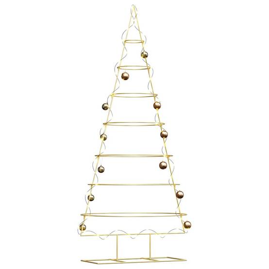 Sapin de Noël | Arbre de Noël en métal Doré 209 cm Acier peint par poudre Maison Chic - Image 3