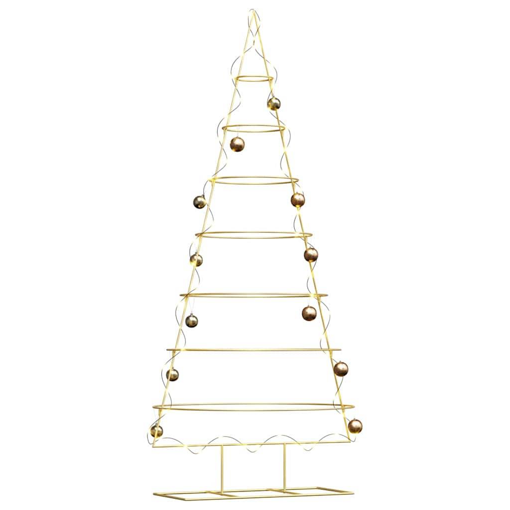 Sapin de Noël | Arbre de Noël en métal Doré 209 cm Acier peint par poudre Maison Chic - Image 3