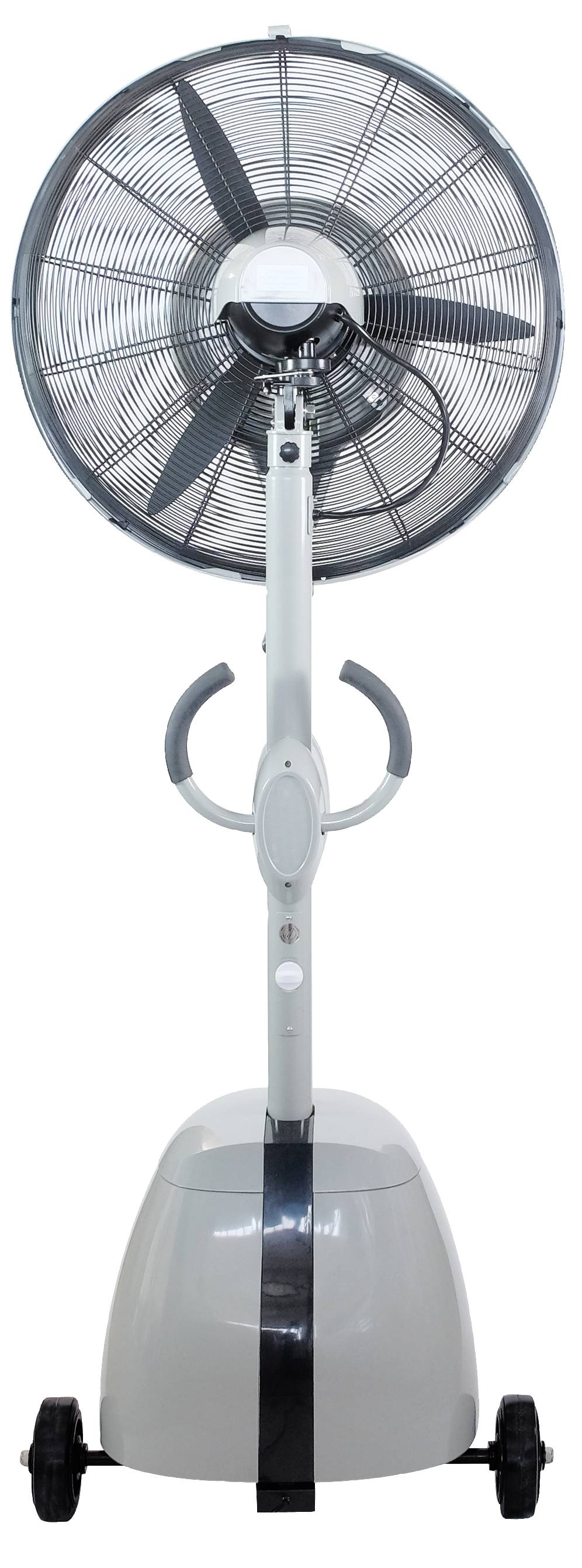 O'FRESH Ventilateur Brumisateur Terrasse Design Haute Performance pour Extérieur - Ventilateur sur Pied 195 cm + Système de Brumisation - Repousse les moustiques et nuisible volants - Capacité : 80 m²