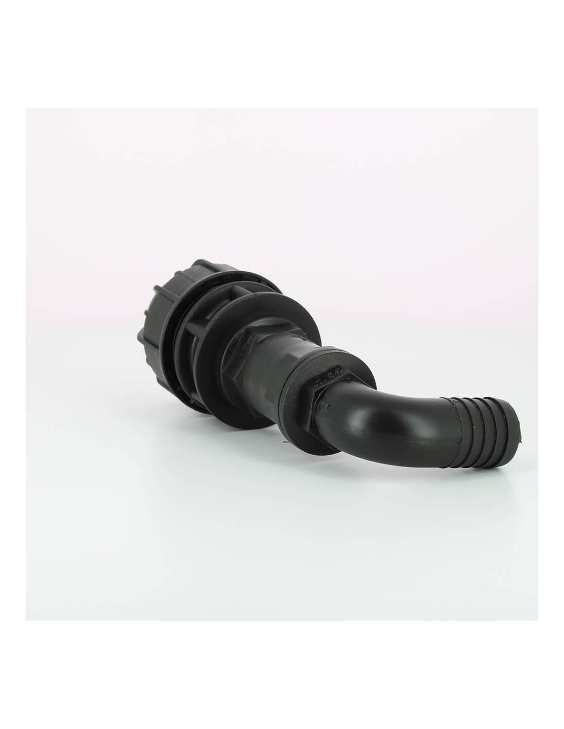 Raccord coudé cannelé 25 mm - kit couplage cuve - Image 2