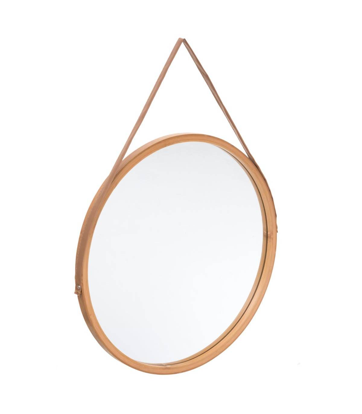 Miroir mural en Bambou D 38 cm - Image 1