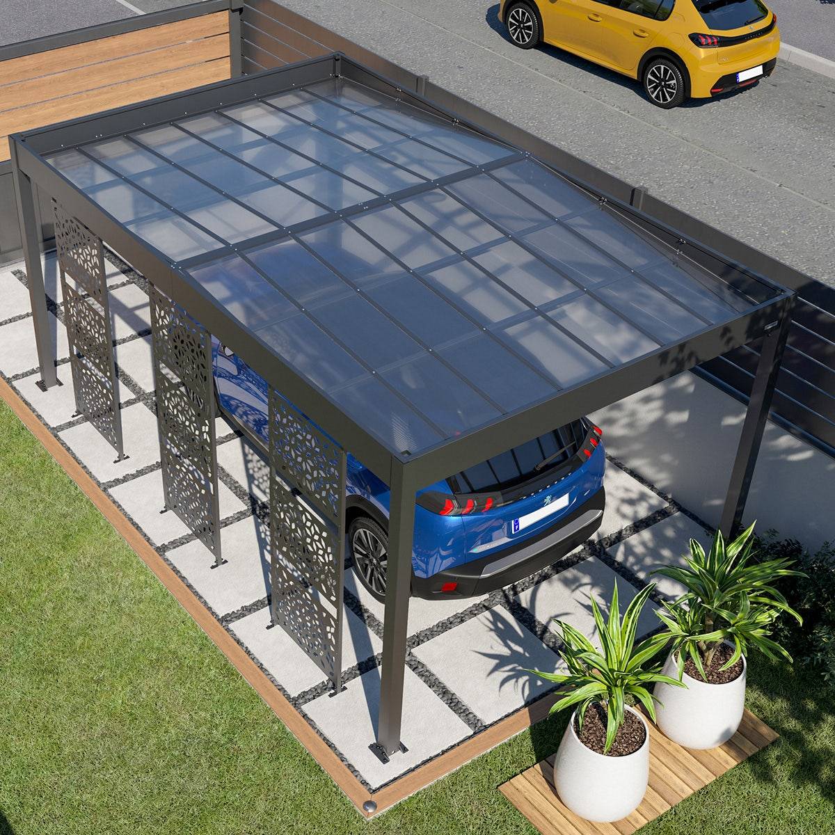 Trigano Jardin - Carport aluminium Trigano - LIBECCIO + 3 claustras - 16 m² - Image 4