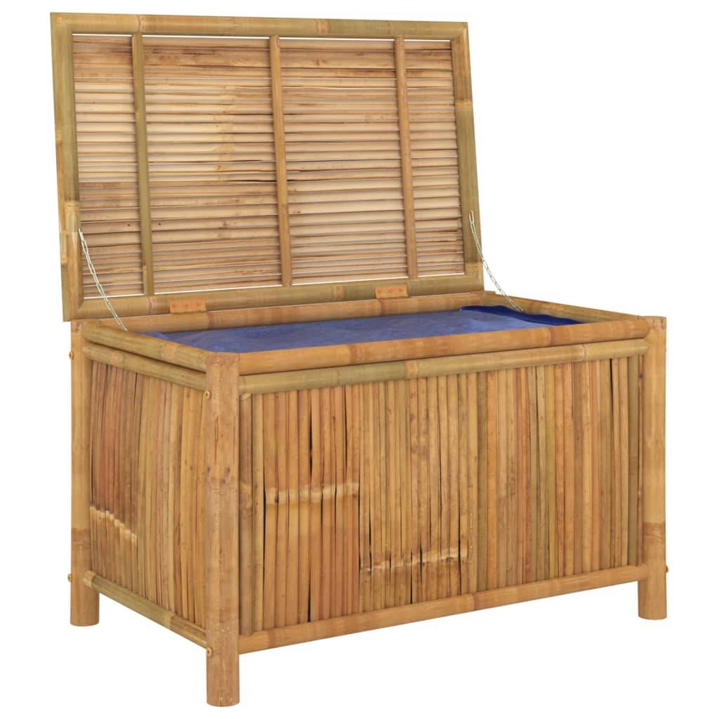 Coffre de rangement bambou naturel 90 x 52 x 55 cm - PANGIVO - Image 5