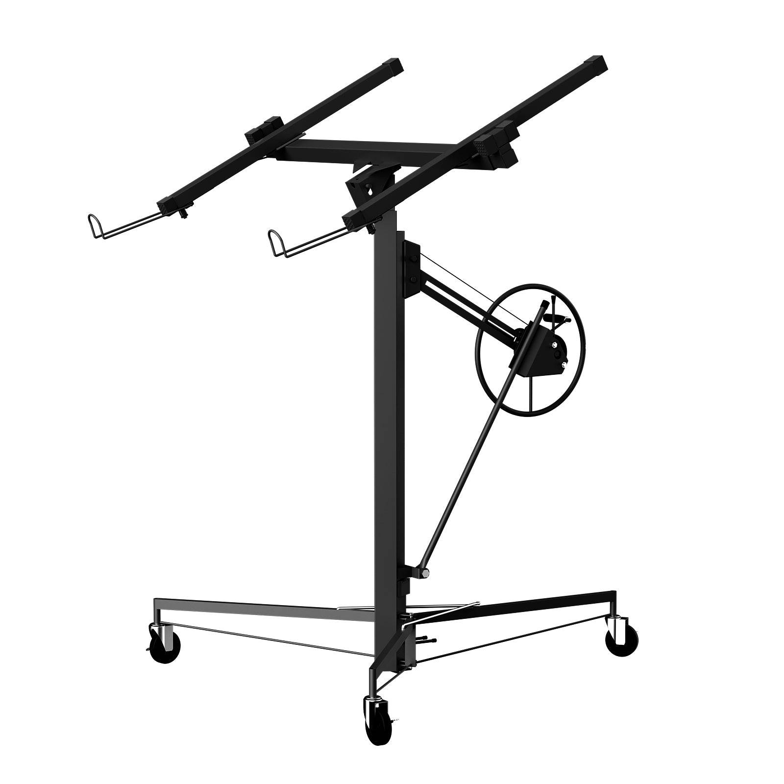 Grue à plaques de plâtre XXL – Charge maximale 68 kg, hauteur réglable 140–325 cm, couleur noire - Image 1