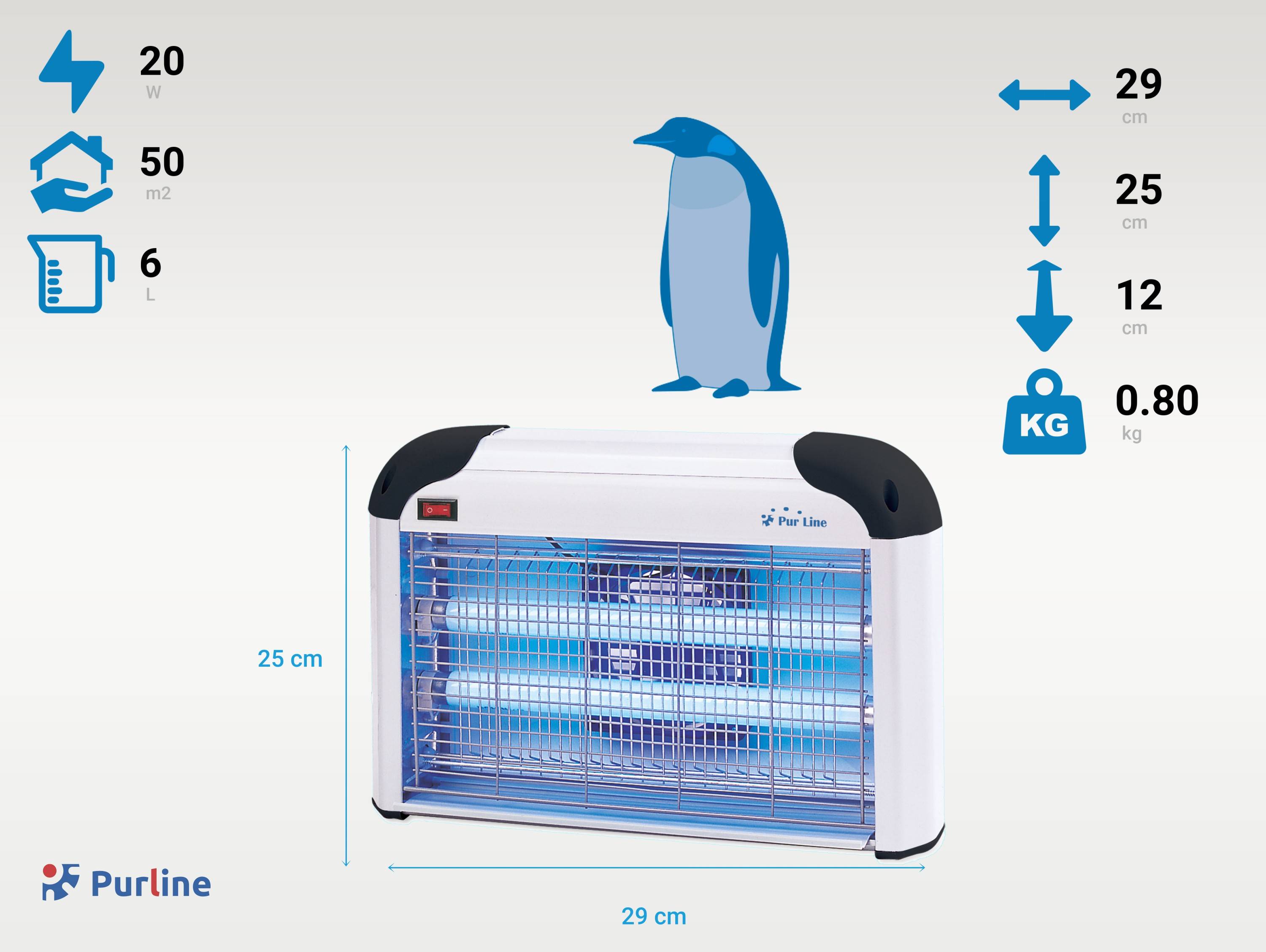 Purline - Tue Insectes Électrique 20W avec lumière ultraviolette - Purline - Image 3