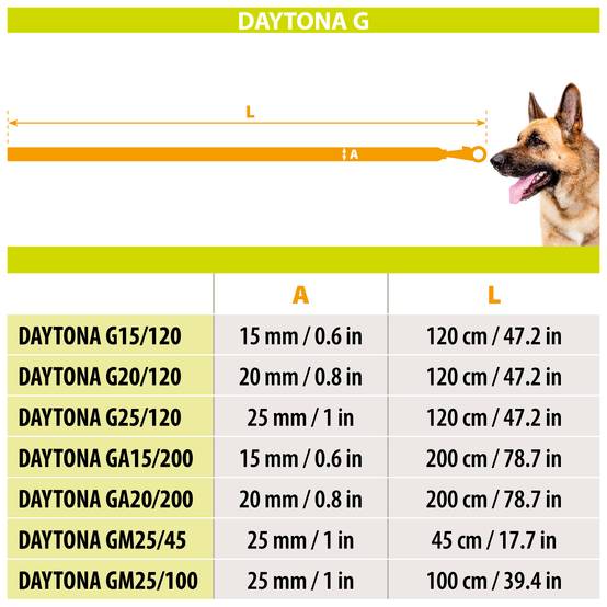 Ferplast - Ferplast laisse pour chien Daytona, laisse pour chien taille petite, 200 cm, laisse de dressage avec poignée rembourrée confortable et mousqueton en - Image 2