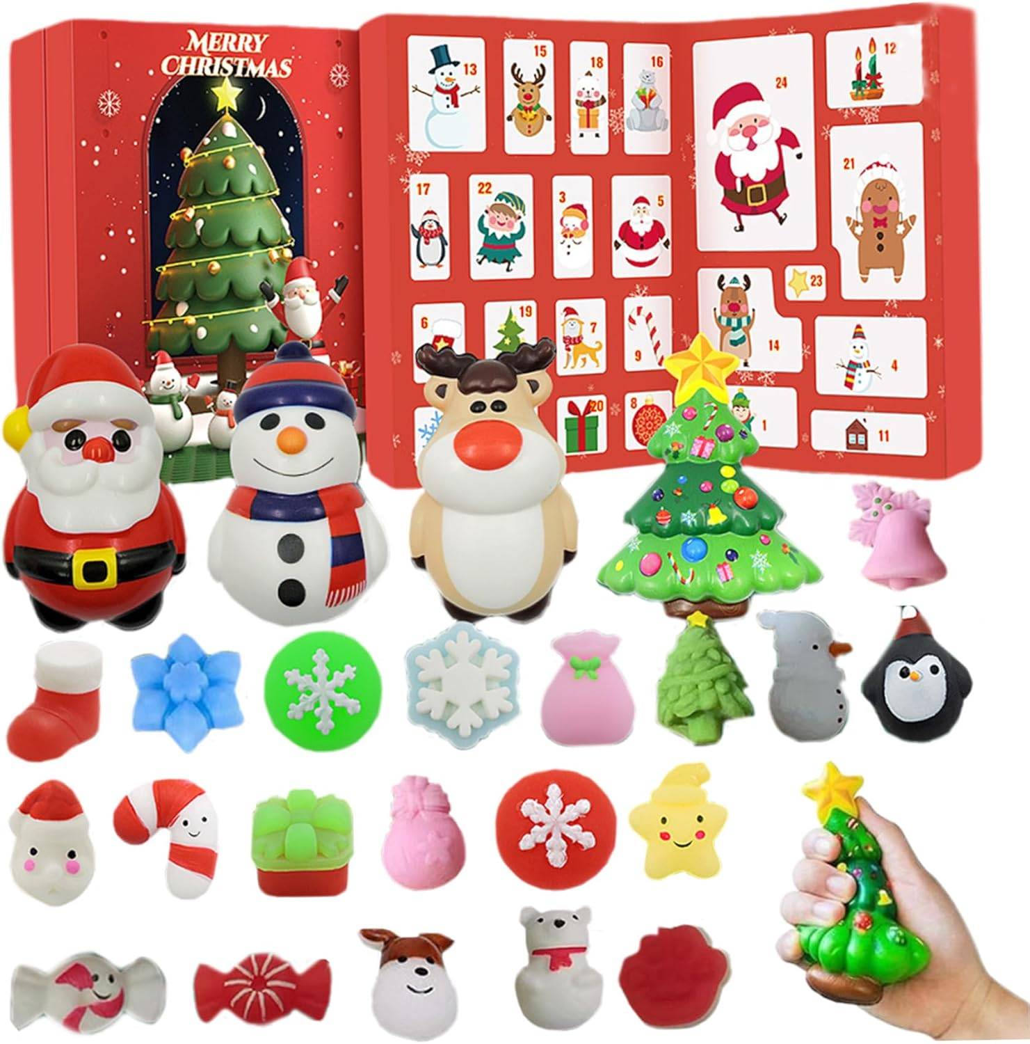 Calendrier de l'Avent de Noël 24 jours, adorable jouet, compte à rebours, pour enfants, filles, adultes, cadeaux pour enfants - Image 2