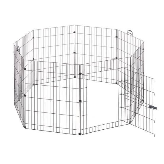 Ferplast - Ferplast Enclos Lapin FREERUN MEDIUM, Lapins, Cochon d'Inde, Cloture, Enclos pour Lapins, Animaux Domestiques, Diamètre 140 x 76,5 cm, avec Poignées - Image 1