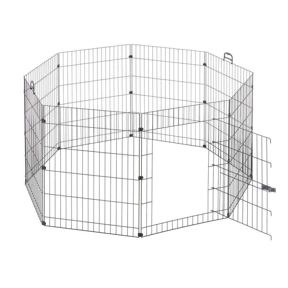 Ferplast - Ferplast Enclos Lapin FREERUN MEDIUM, Lapins, Cochon d'Inde, Cloture, Enclos pour Lapins, Animaux Domestiques, Diamètre 140 x 76,5 cm, avec Poignées - Image 1