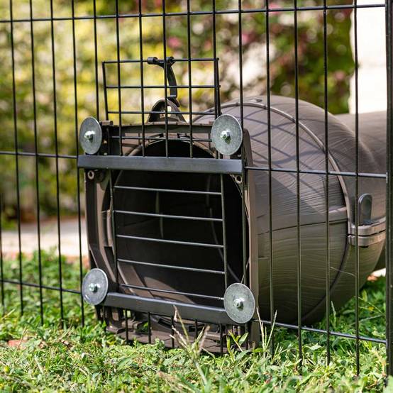 Ferplast - Ferplast Enclos Lapin FREERUN MEDIUM, Lapins, Cochon d'Inde, Cloture, Enclos pour Lapins, Animaux Domestiques, Diamètre 140 x 76,5 cm, avec Poignées - Image 7