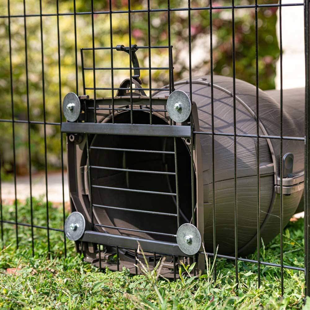 Ferplast - Ferplast Enclos Lapin FREERUN MEDIUM, Lapins, Cochon d'Inde, Cloture, Enclos pour Lapins, Animaux Domestiques, Diamètre 140 x 76,5 cm, avec Poignées - Image 7