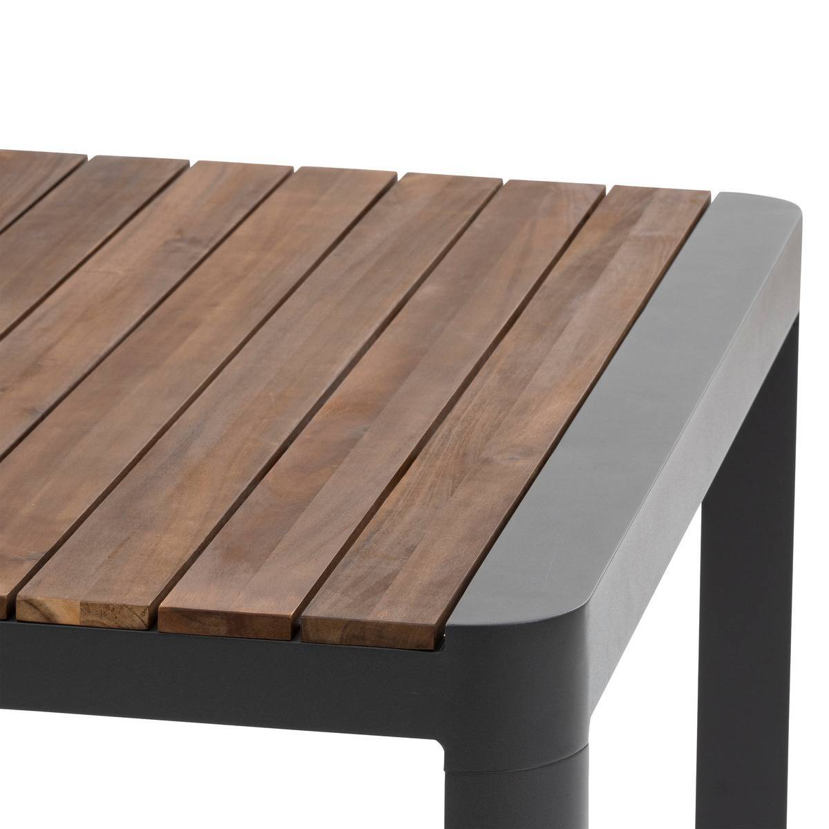 Hesperide - Table de jardin rectangulaire "Paradize" noyer & graphite 10 places en aluminium - Hespéride - Image 5