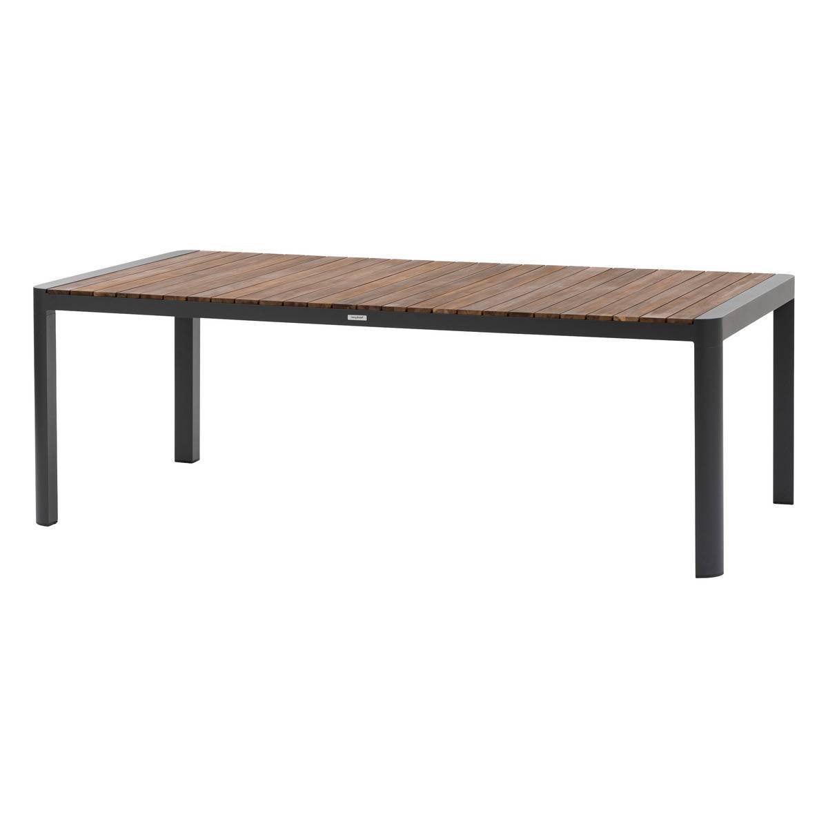 Hesperide - Table de jardin rectangulaire "Paradize" noyer & graphite 10 places en aluminium - Hespéride - Image 2
