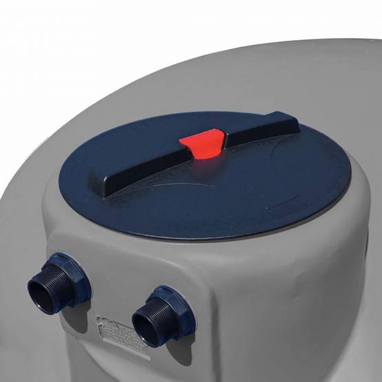 Cuve récupération eau de pluie 300L - Réservoir aérien cylindrique Gris - Polyéthylène - ELBI PA - Image 7