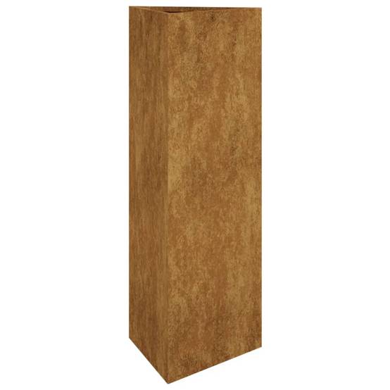 Jardinière - Bac à fleurs - Pot de fleurs 30x26x75 cm acier corten Couleur évolue - Image 1