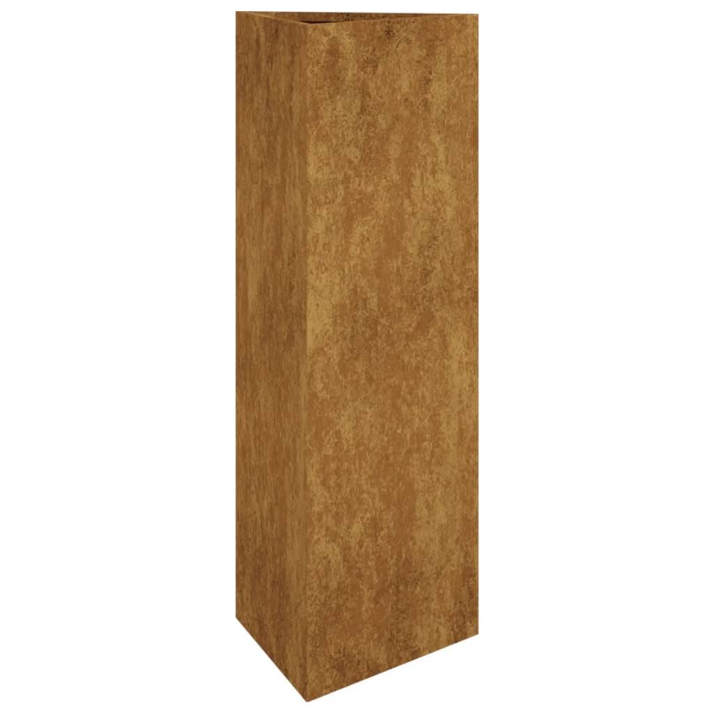Jardinière - Bac à fleurs - Pot de fleurs 30x26x75 cm acier corten Couleur évolue - Image 1