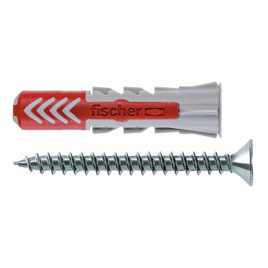 Fischer - Cheville tous matériaux DuoPower FISCHER 10x50 + Vis - Boite de 25 - 555110 - Image 1