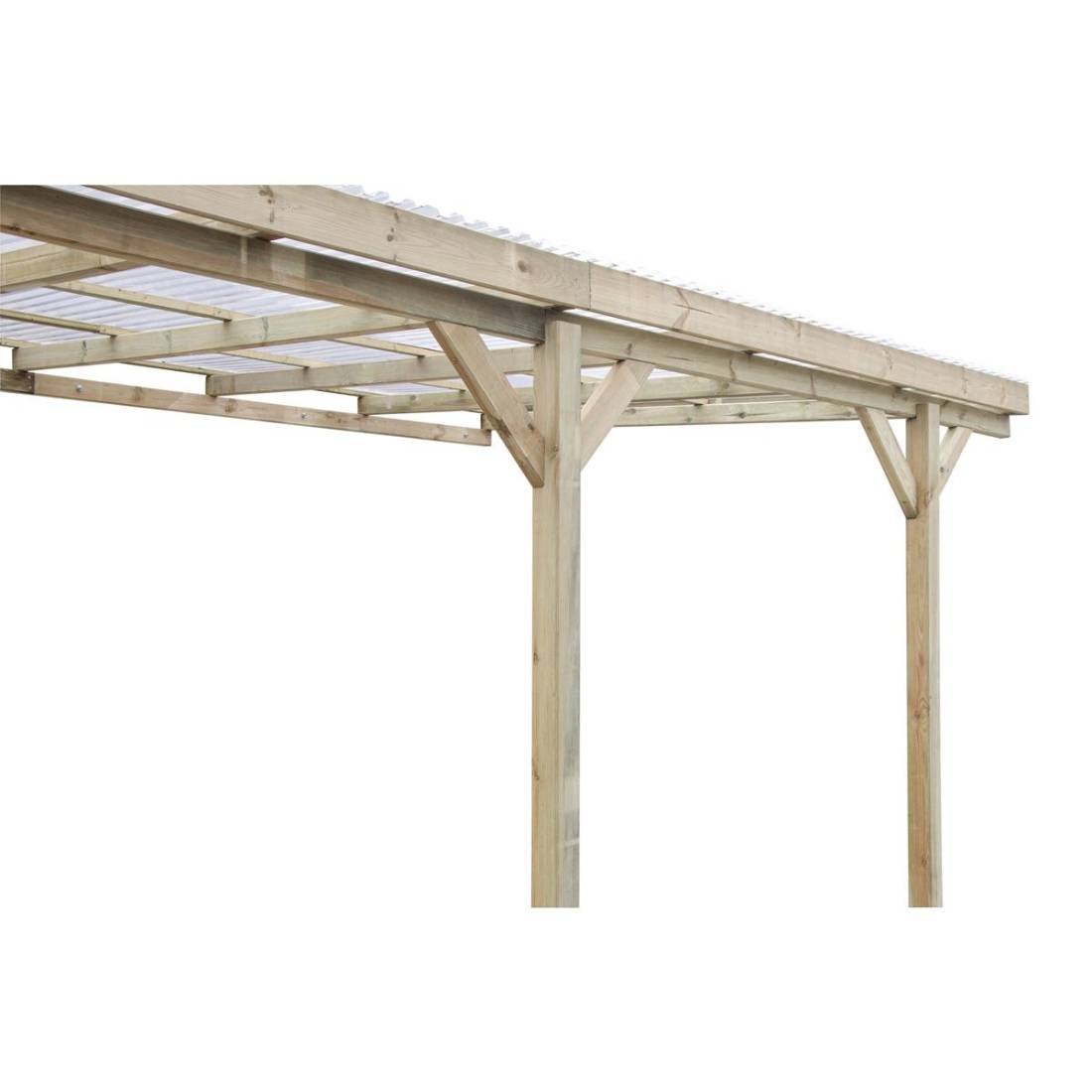 Altanka - Carport, abri de voiture 3x5.24 m - 15 m2 - couverture PVC - CAR7-2PVCTR - ALTANKA - Image 8