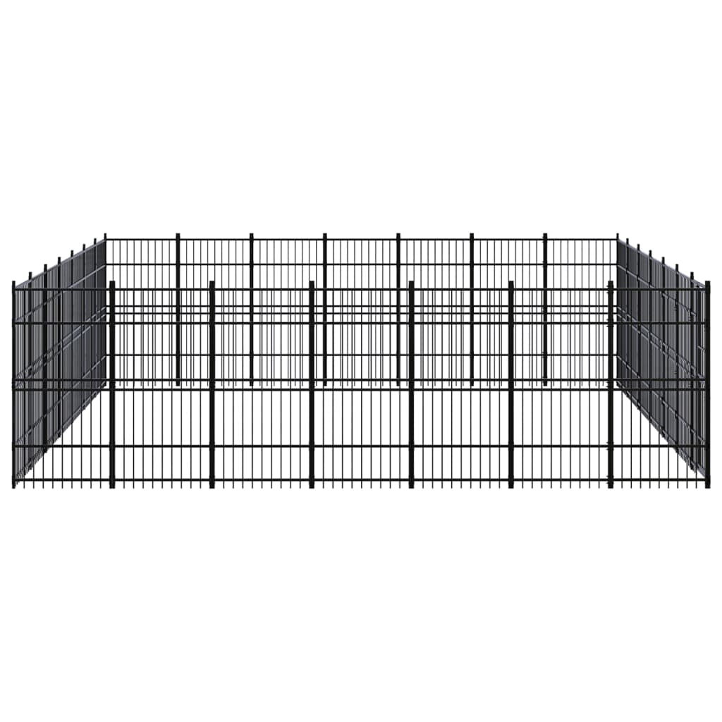 Vidaxl - Chenil D'Extérieur Pour Chiens Acier 45,16 M² - vidaXL - Image 3