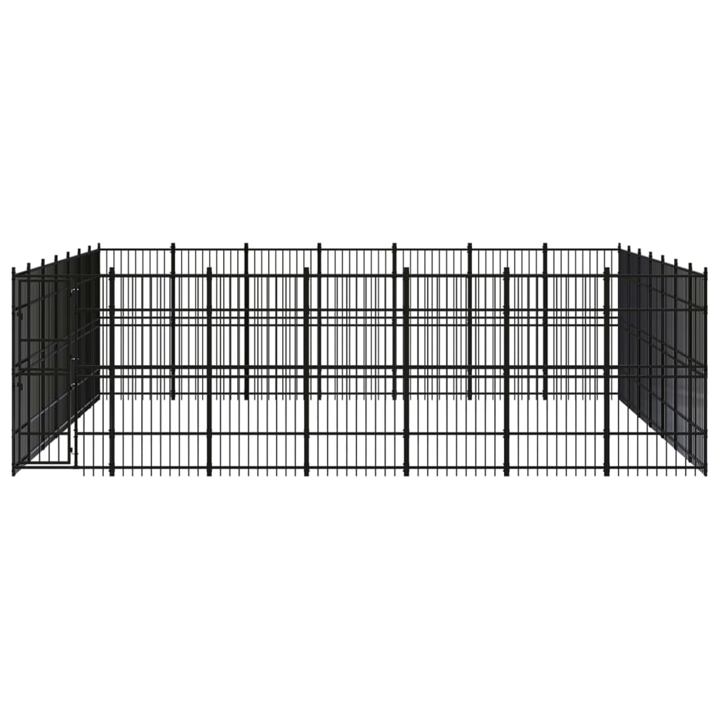 Vidaxl - Chenil D'Extérieur Pour Chiens Acier 45,16 M² - vidaXL - Image 1