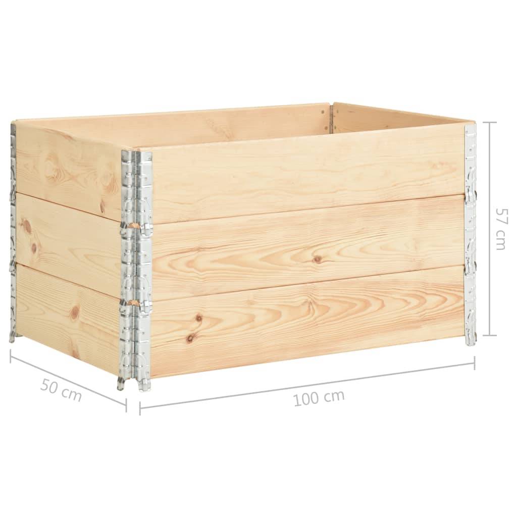 Helloshop26 - Jardinières surélevées 3 pcs 50 x 100 cm bois de pin solide - Image 6