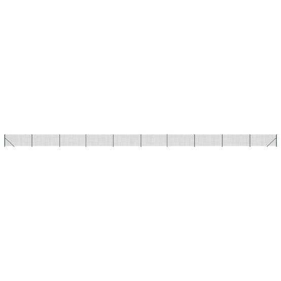 Kit Grillage Souple Acier Clôture Basse Solide Jardin 0,8x25m Vert - ComfortXL Outdoor Living - Image 2