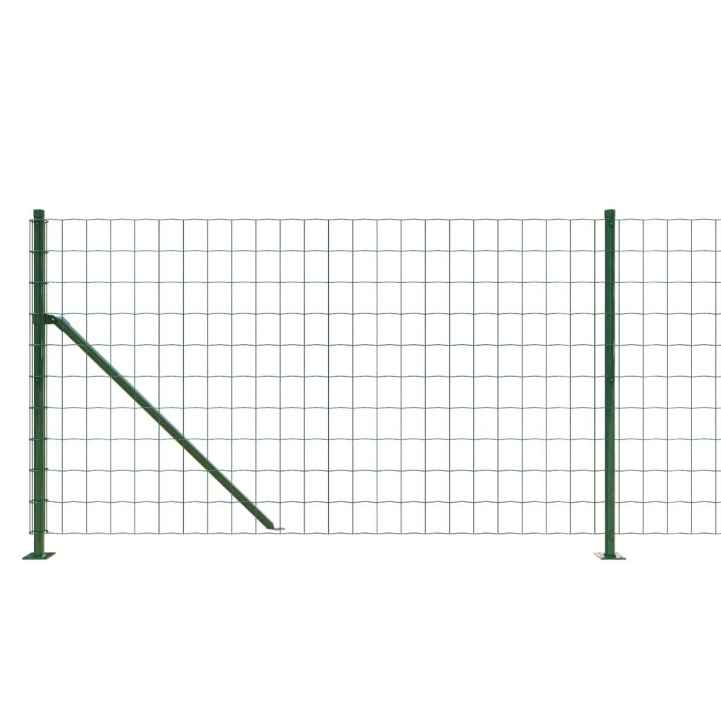 Kit Grillage Souple Acier Clôture Basse Solide Jardin 0,8x25m Vert - ComfortXL Outdoor Living - Image 4