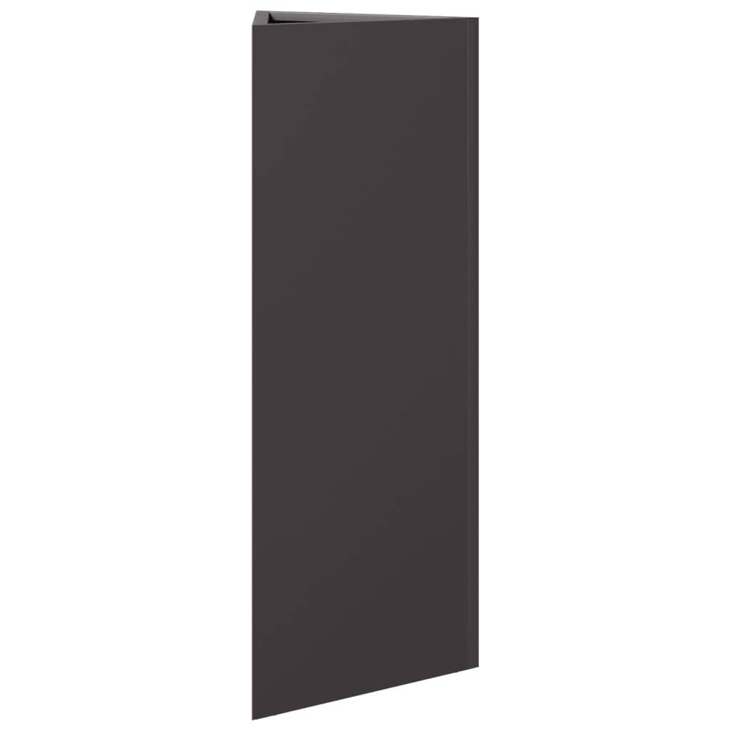 ComfortXL - Jardinière triangulaire acier pour terrasse plantes et fleurs 30x26x75cm noir - ComfortXL Outdoor Living - Image 6