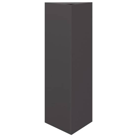 ComfortXL - Jardinière triangulaire acier pour terrasse plantes et fleurs 30x26x75cm noir - ComfortXL Outdoor Living - Image 5