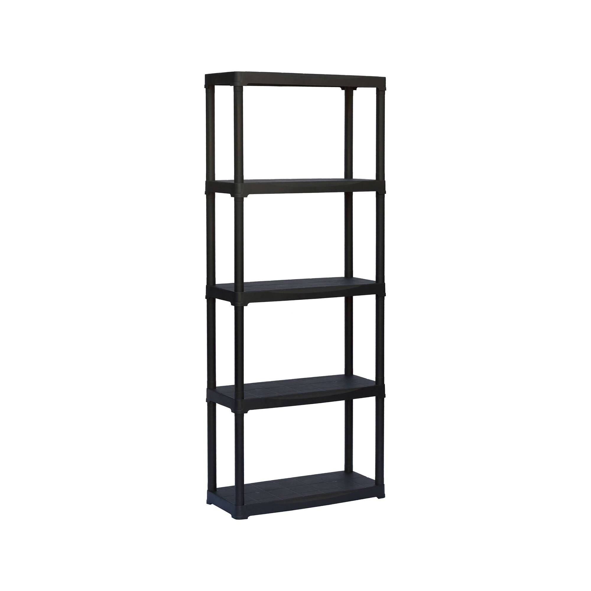 Dmora - Armoire d'extérieur Dammendol, Etagère d'extérieur, Armoire de balcon polyvalente, Armoire d'extérieur, Anthracite, 70x30h176 cm - Dmora - Image 1