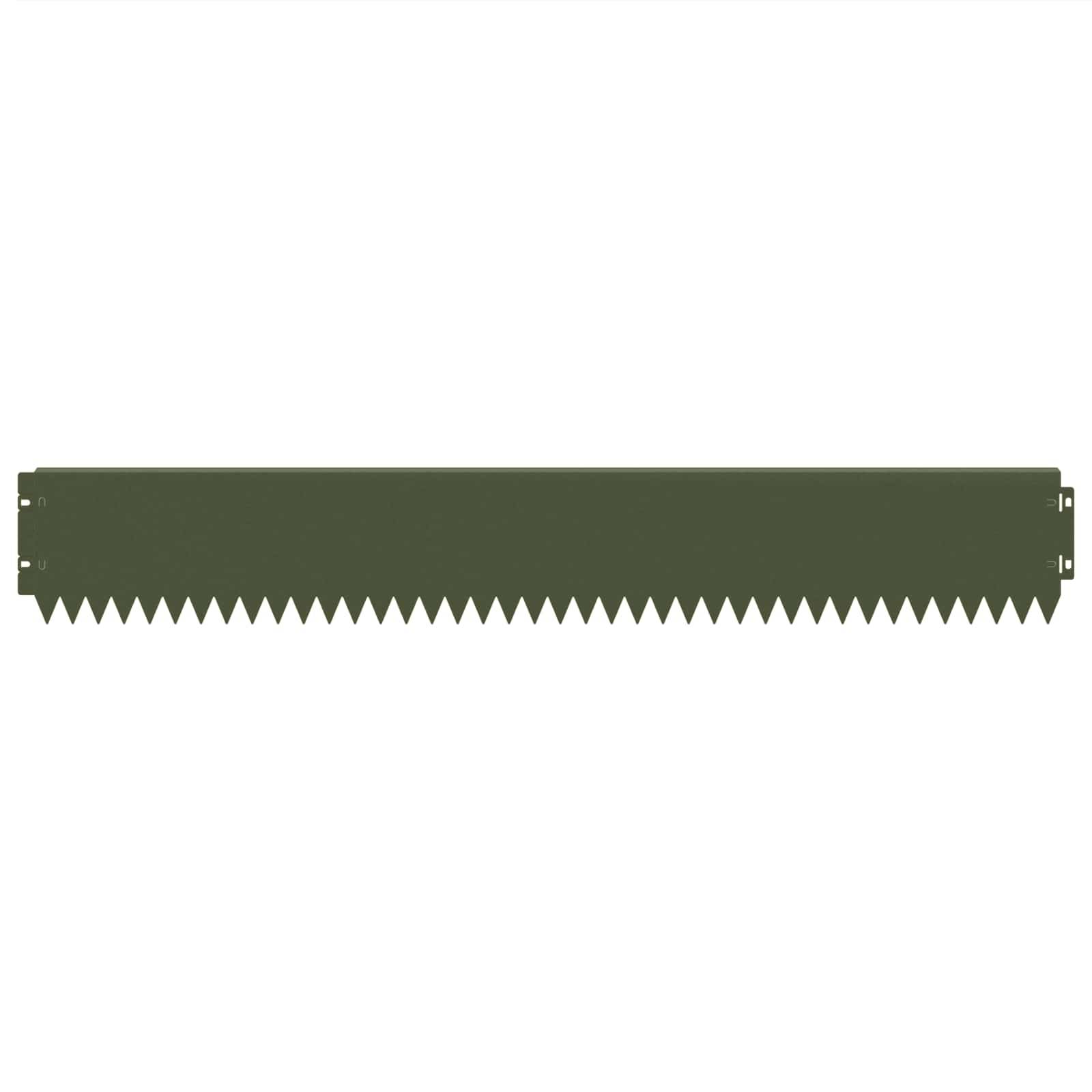Bordure aménagement acier pour extérieurs lignes épurées 20 pcs 103x15cm vert olive - ComfortXL Outdoor Living - Image 5
