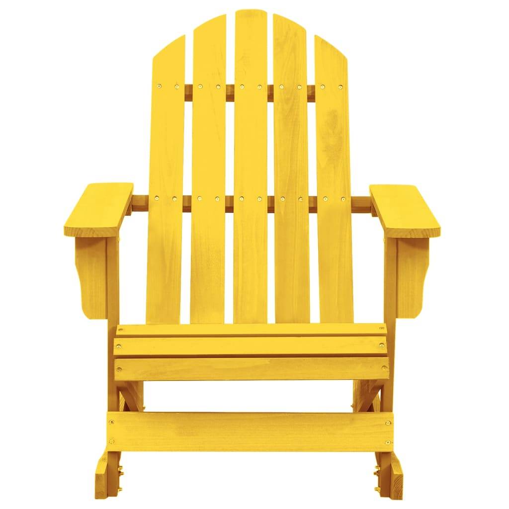 Vidaxl - Chaise à bascule de jardin Adirondack bois de sapin jaune vidaXL 315884 - Image 2