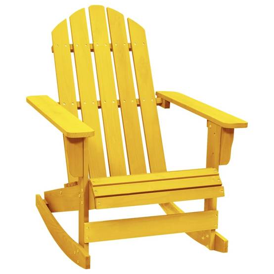 Vidaxl - Chaise à bascule de jardin Adirondack bois de sapin jaune vidaXL 315884 - Image 1