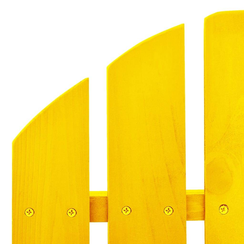Vidaxl - Chaise à bascule de jardin Adirondack bois de sapin jaune vidaXL 315884 - Image 4