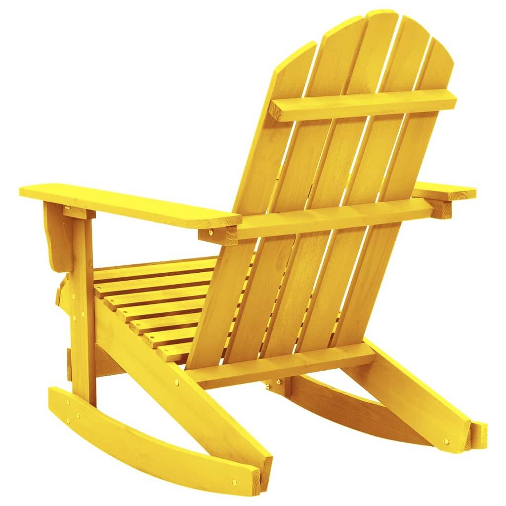 Vidaxl - Chaise à bascule de jardin Adirondack bois de sapin jaune vidaXL 315884 - Image 5