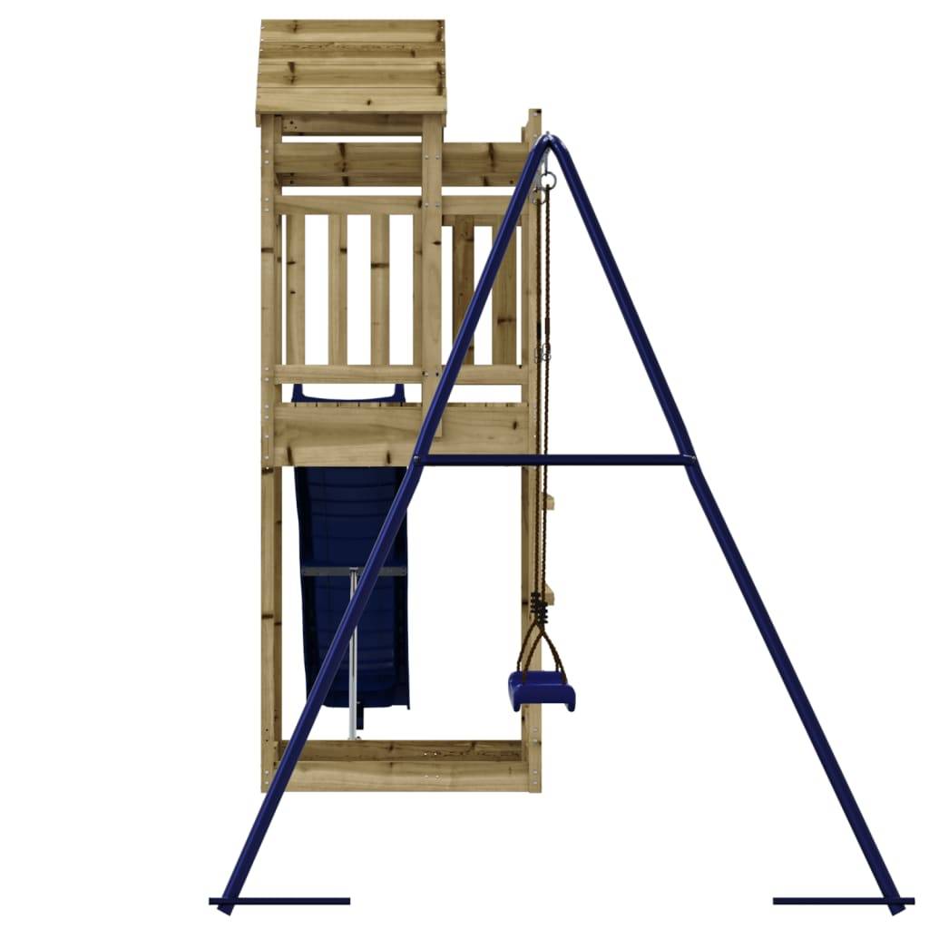 Aire de jeux d'extérieur - Jeu Plein air enfant bois de pin imprégné-JU1689 - Image 5