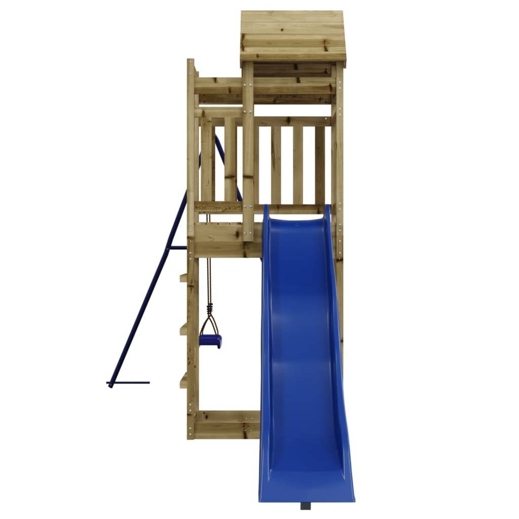 Aire de jeux d'extérieur - Jeu Plein air enfant bois de pin imprégné-JU1689 - Image 6