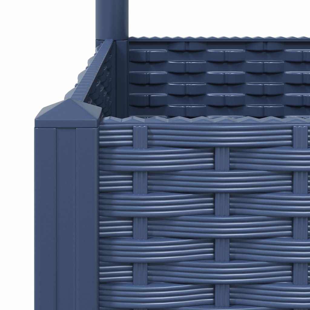 Vidaxl - Jardinière avec treillis bleu gris 120x40x136 cm PP vidaXL 318253 - Image 7